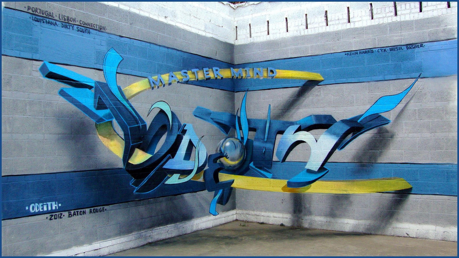 Graffiti 3d Baton Rouge Art - KibrisPDR