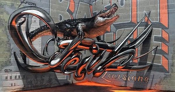 Download Graffiti 3d Baton Rouge Art Nomer 3