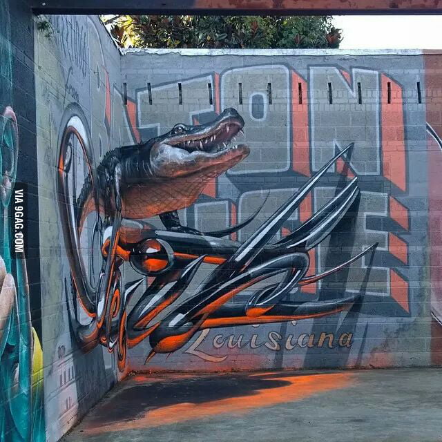 Detail Graffiti 3d Baton Rouge Art Nomer 36