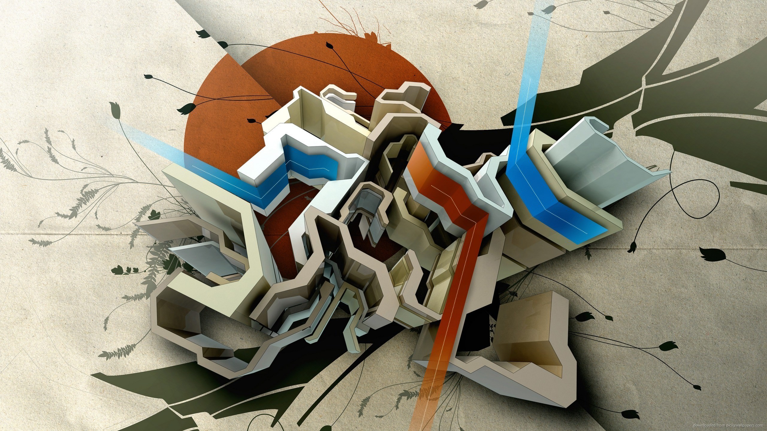 Detail Graffiti 3d Digital Background Nomer 46