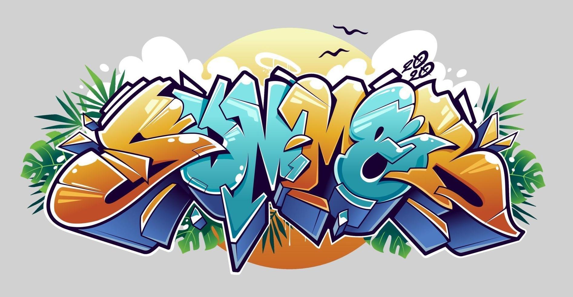 Detail Graffiti 3d Digital Background Nomer 48