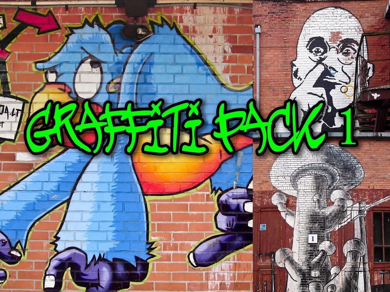 Detail Graffiti 3d Model Nomer 37