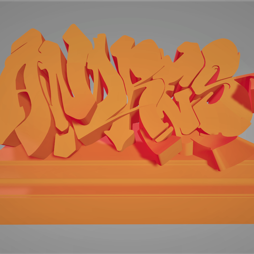 Detail Graffiti 3d Model Nomer 40