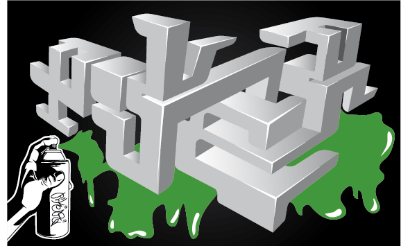 Detail Graffiti 3d Model Nomer 43