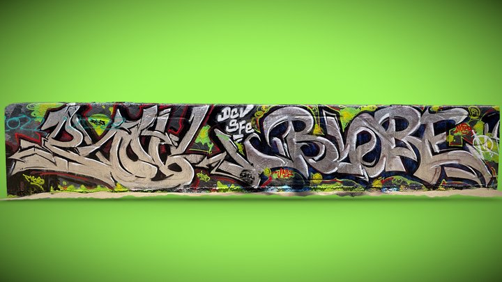Detail Graffiti 3d Model Nomer 8