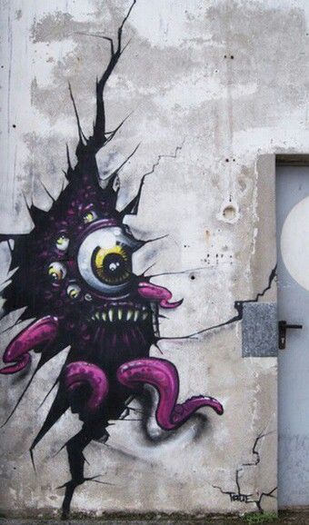 Detail Graffiti 3d Monster Nomer 2