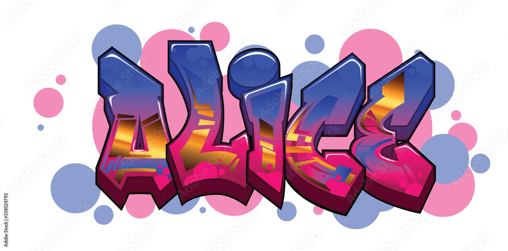 Detail Graffiti 3d Name Art Sandi Nomer 20