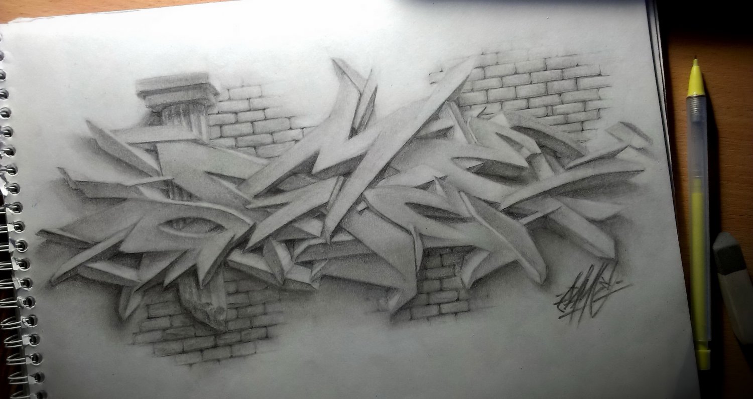 Graffiti 3d Pensil - KibrisPDR