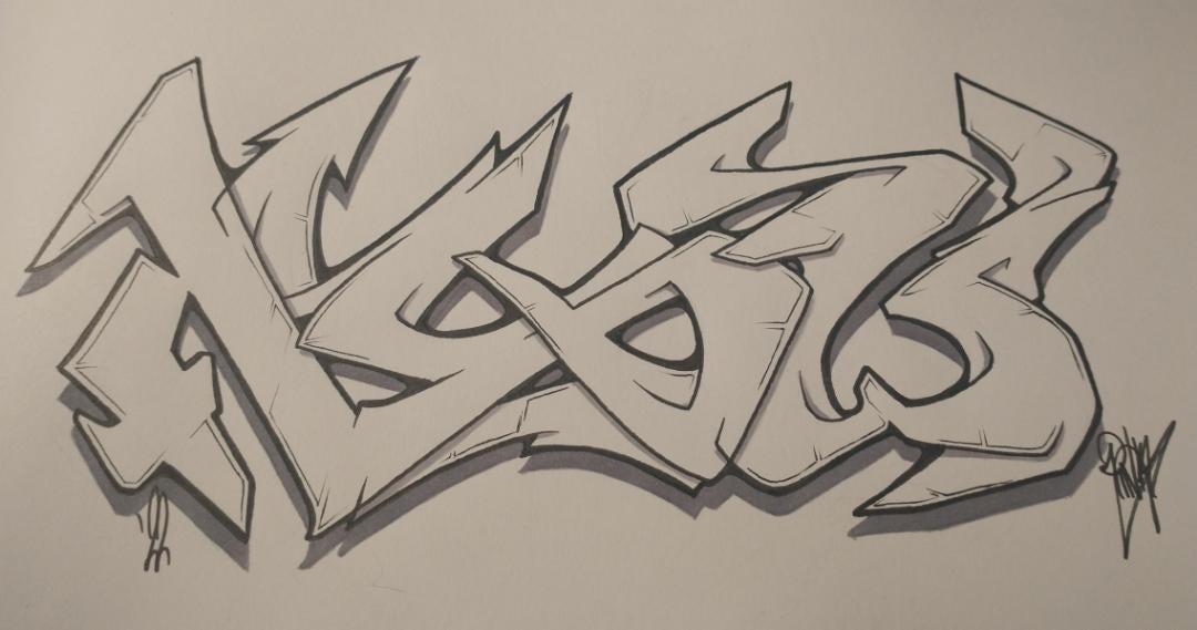 Detail Graffiti 3d Pensil Nomer 39