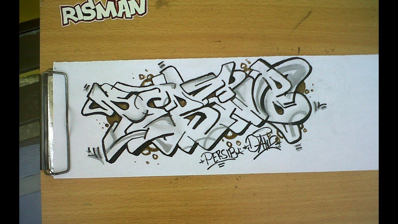 Detail Graffiti 3d Persib Nomer 11