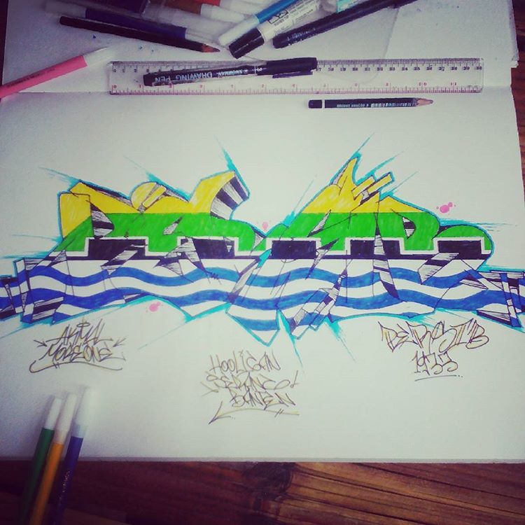 Detail Graffiti 3d Persib Nomer 20