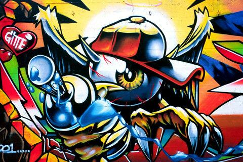 Detail Graffiti 3d Reza Nomer 33