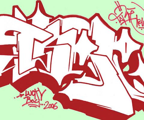 Detail Graffiti 3d Reza Nomer 35