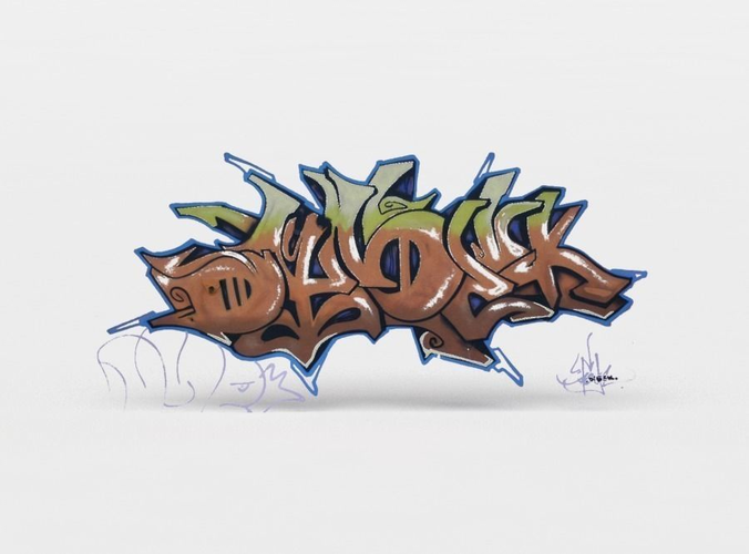 Detail Graffiti 3d Sketch Nomer 20