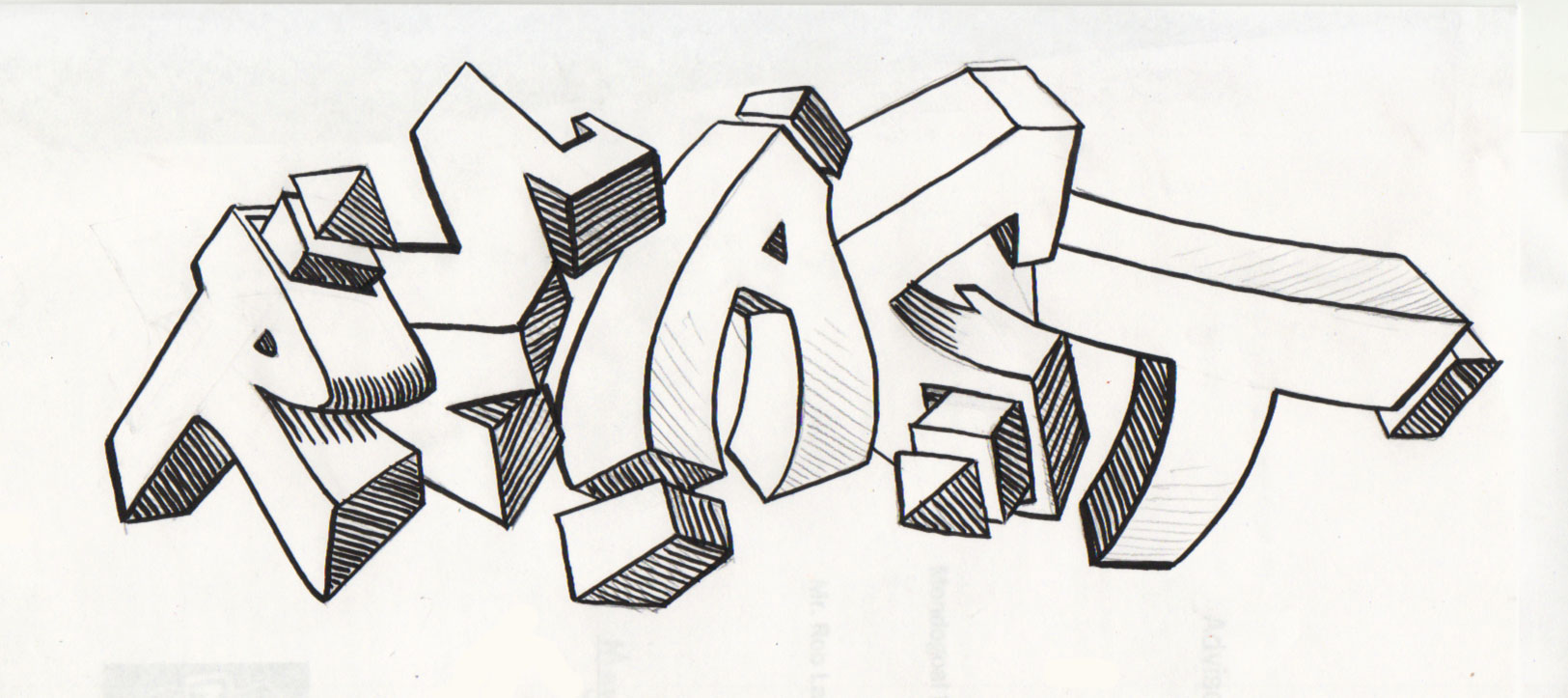 Detail Graffiti 3d Sketch Nomer 38