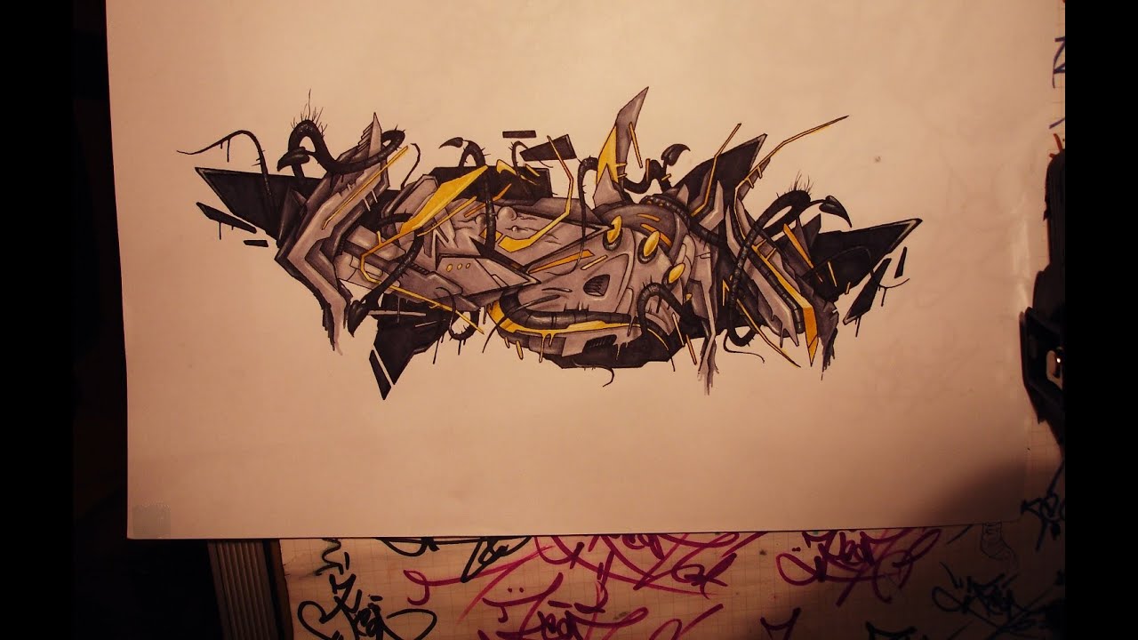 Detail Graffiti 3d Sketch Nomer 39