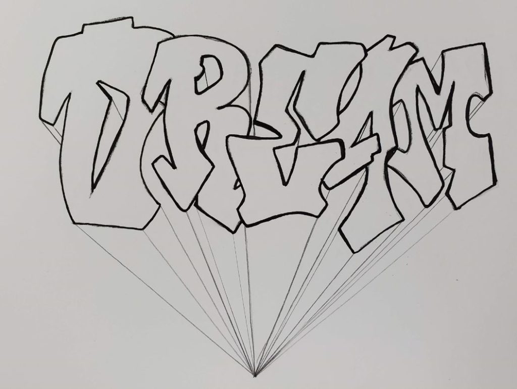 Detail Graffiti 3d Sketch Nomer 46