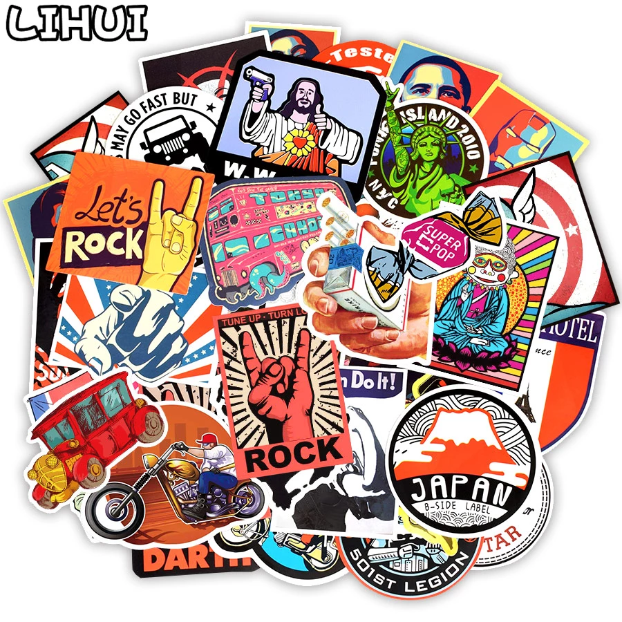 Detail Graffiti 50 Pcs Stiker Nomer 4