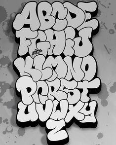 Detail Graffiti Abc Bubble Nomer 41