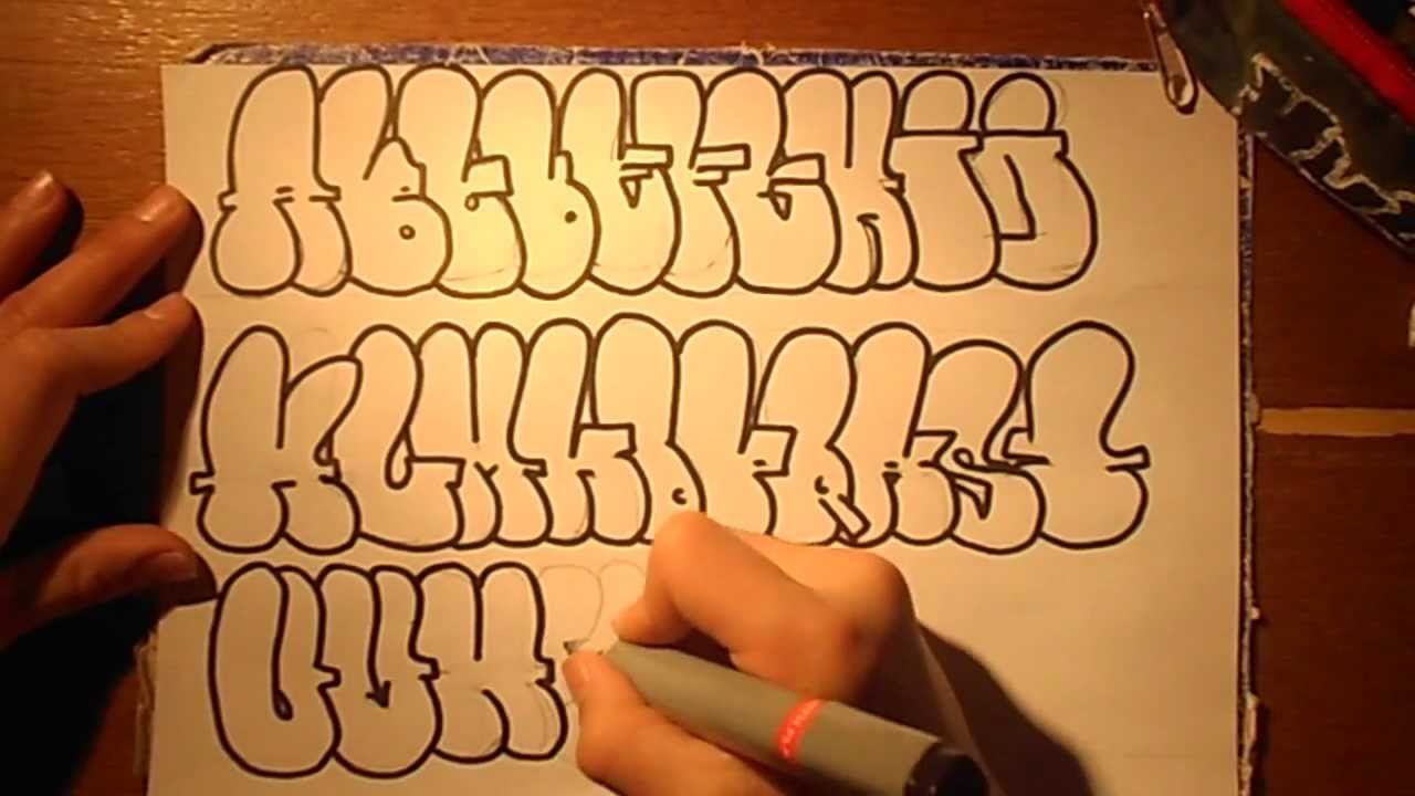 Detail Graffiti Abc Bubble Nomer 50