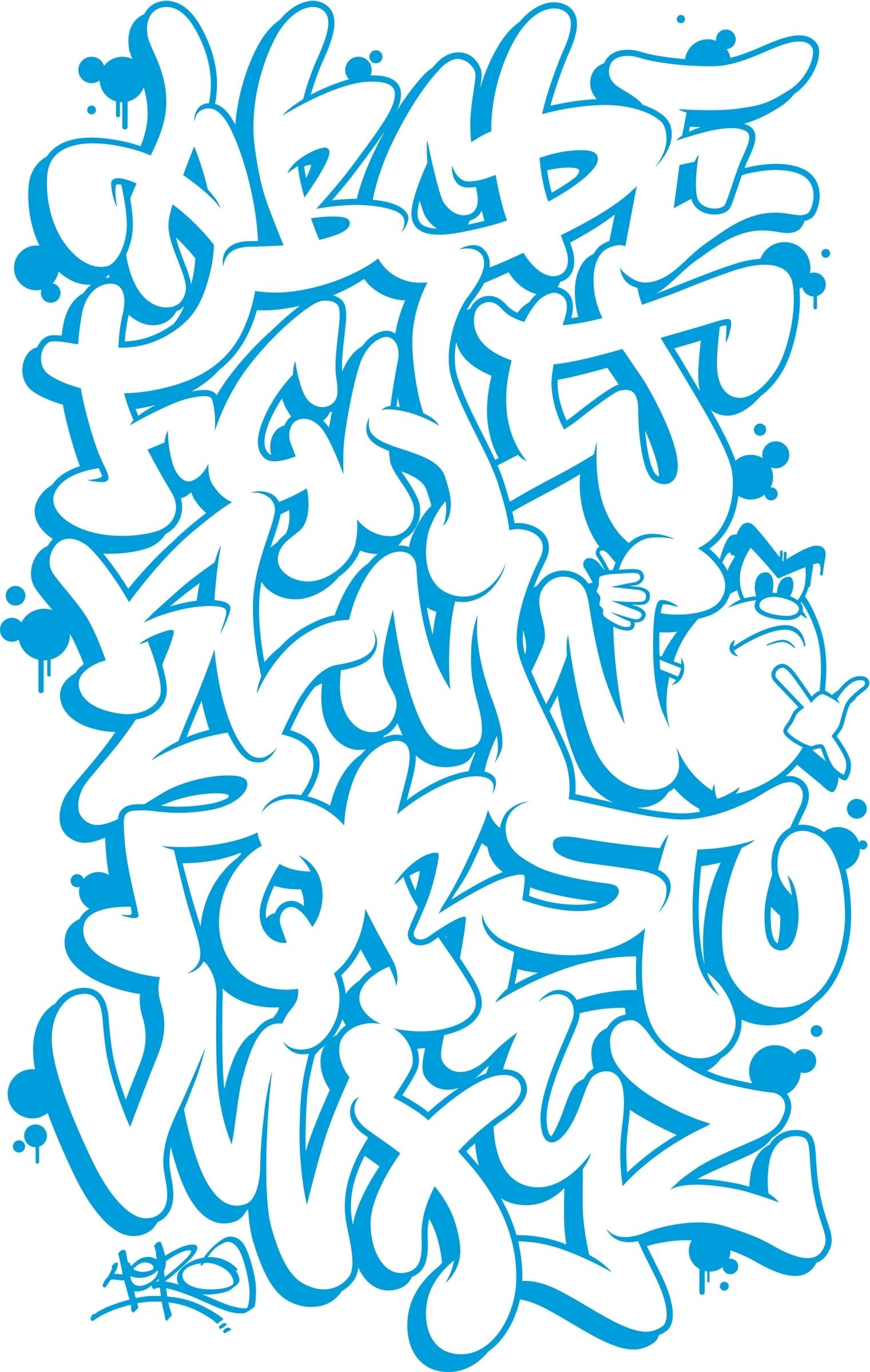 Detail Graffiti Abcd Nomer 35