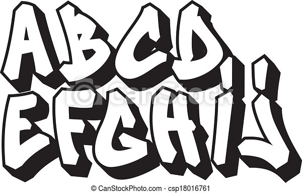 Detail Graffiti Abcd Nomer 6