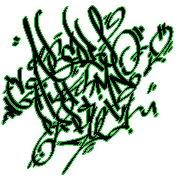 Detail Graffiti Abjad Arab Nomer 35