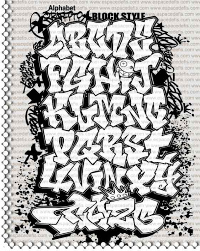 Detail Graffiti Abjad Simple Nomer 32