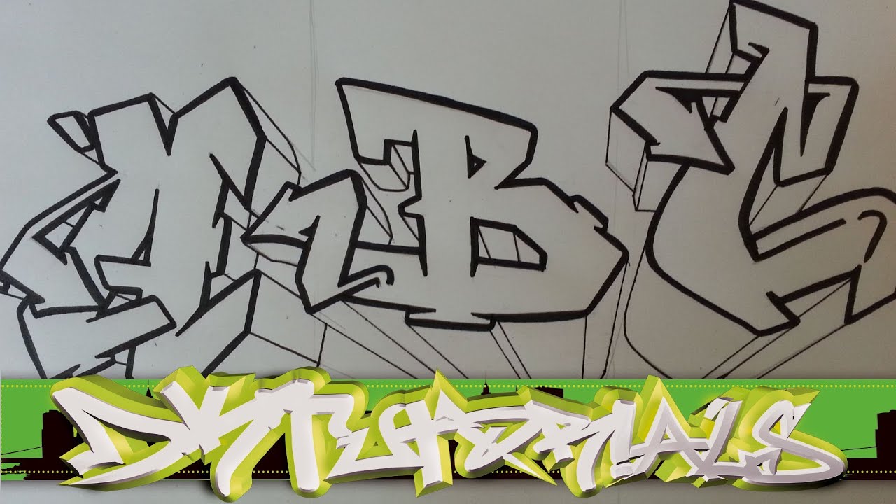 Download Graffiti Abjad Wildstyle Nomer 18