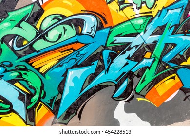 Detail Graffiti Abstrak 3d Nomer 15