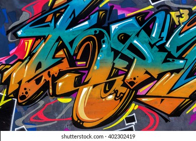 Detail Graffiti Abstrak 3d Nomer 20