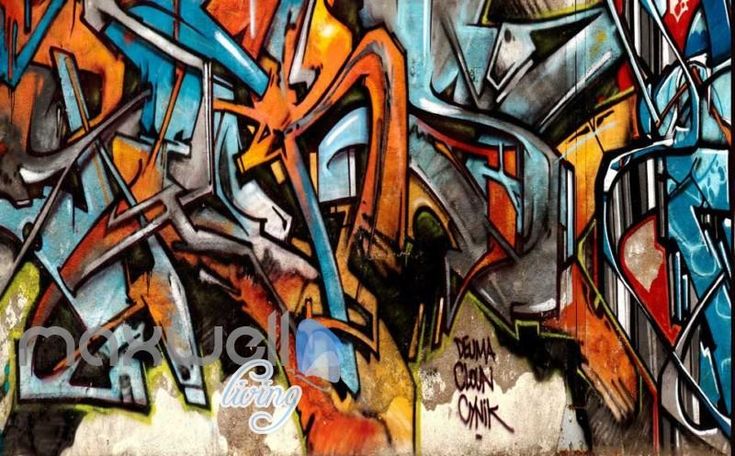 Detail Graffiti Abstrak 3d Nomer 24