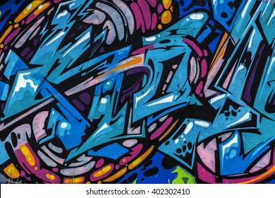 Detail Graffiti Abstrak 3d Nomer 30