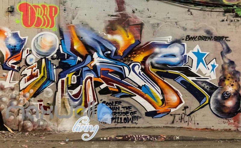 Detail Graffiti Abstrak 3d Nomer 36