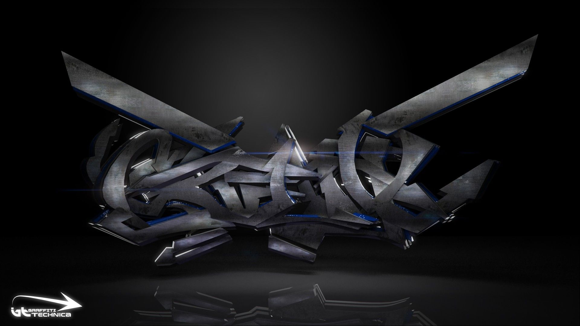 Detail Graffiti Abstrak 3d Nomer 40