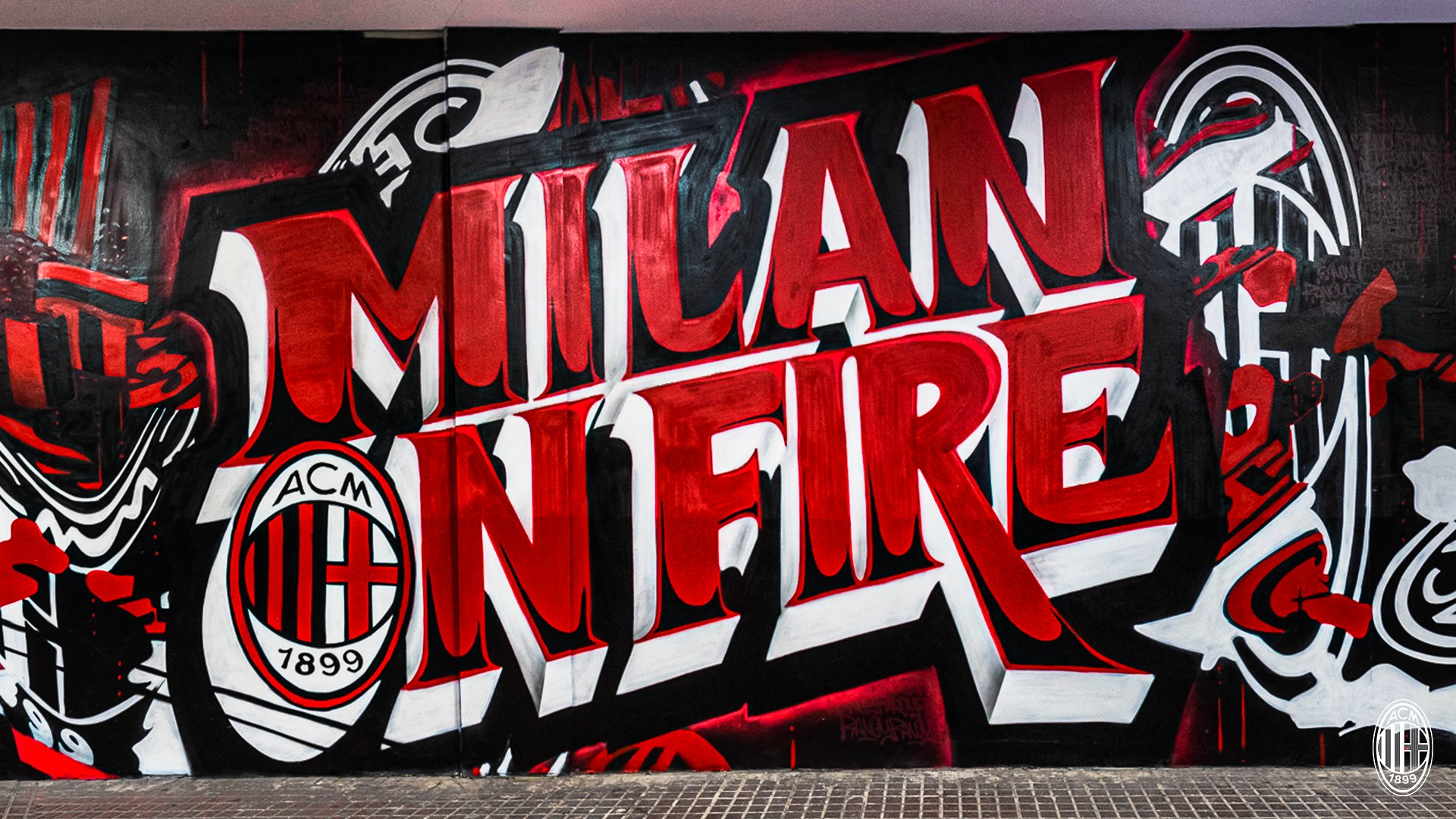Detail Graffiti Ac Milan Nomer 2