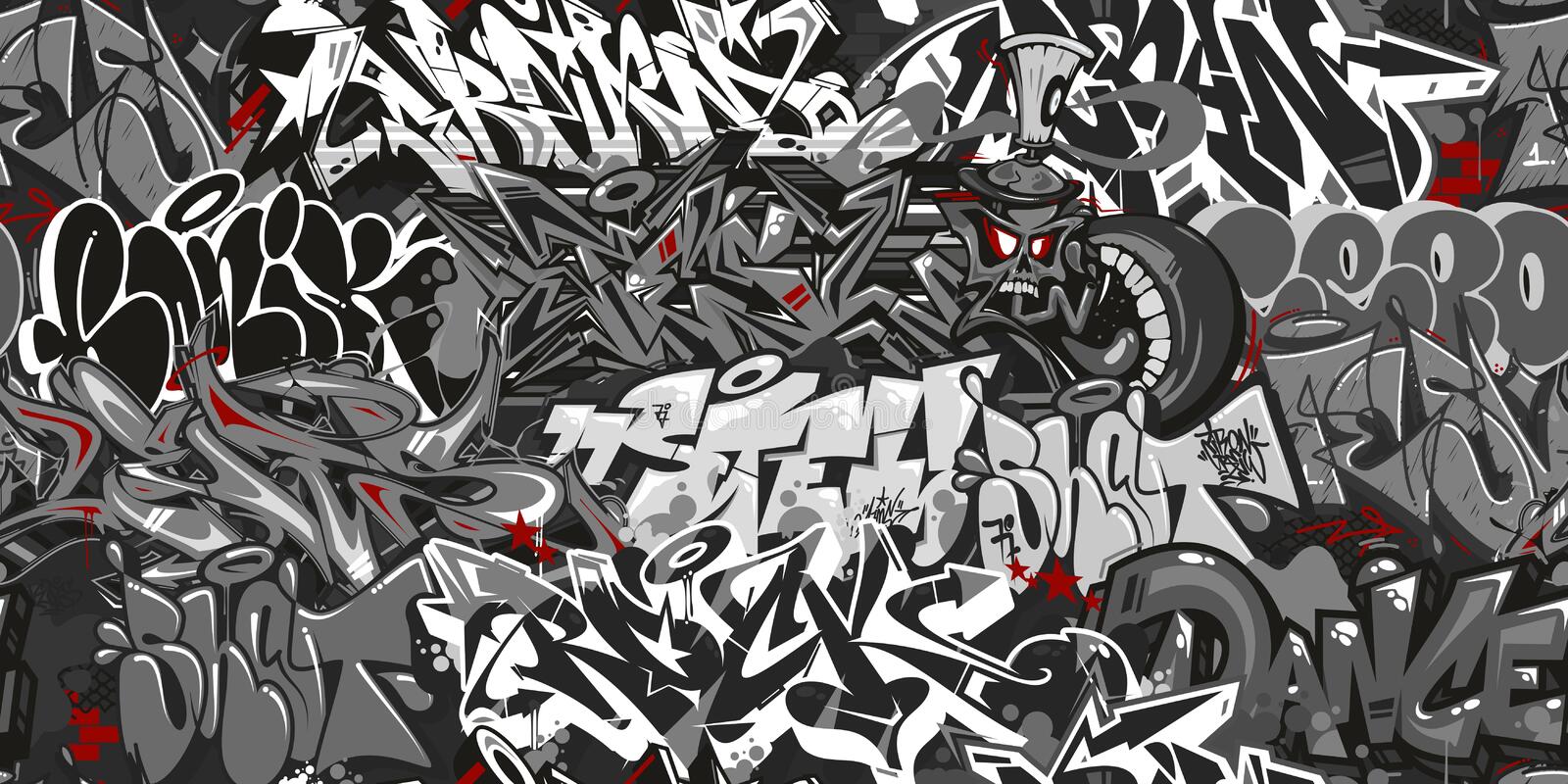 Detail Graffiti Accent Vector Nomer 12
