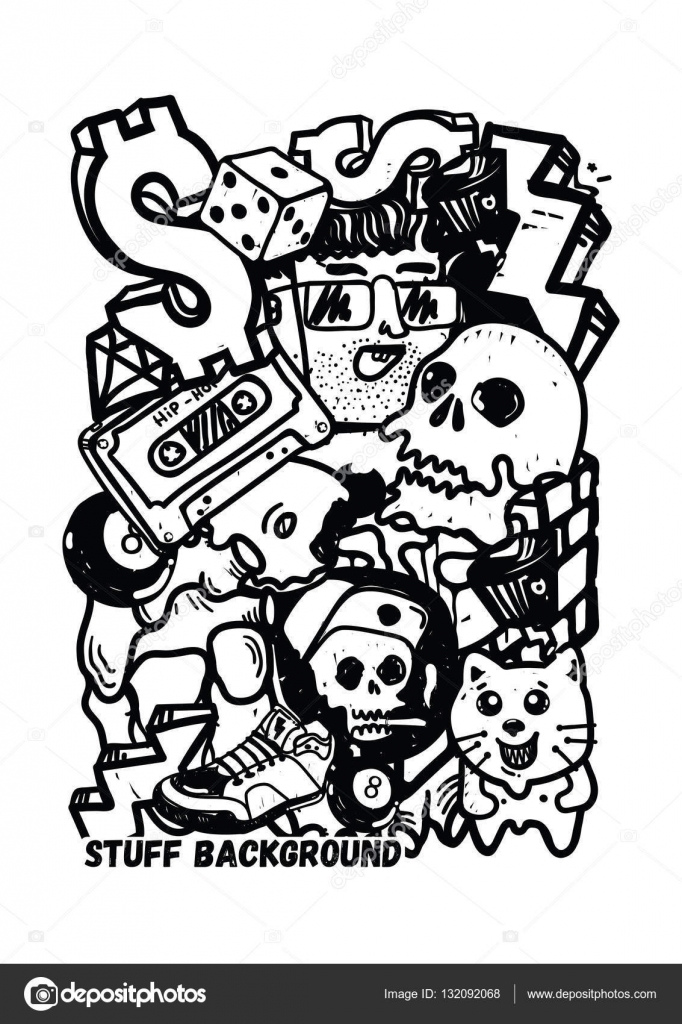 Detail Graffiti Accent Vector Nomer 35