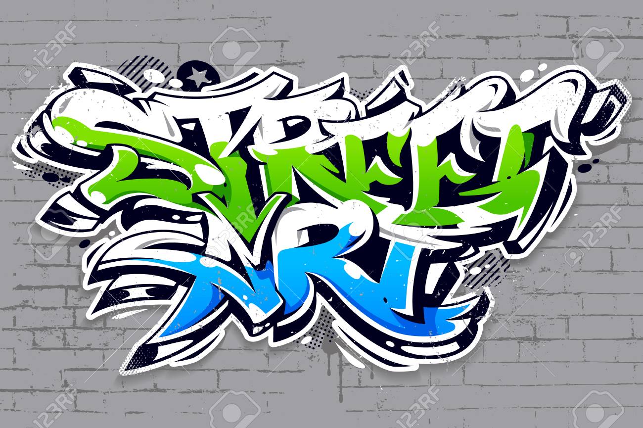Detail Graffiti Accent Vector Nomer 36