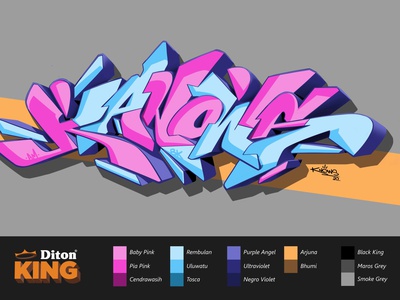 Detail Graffiti Aditya 3d Nomer 8