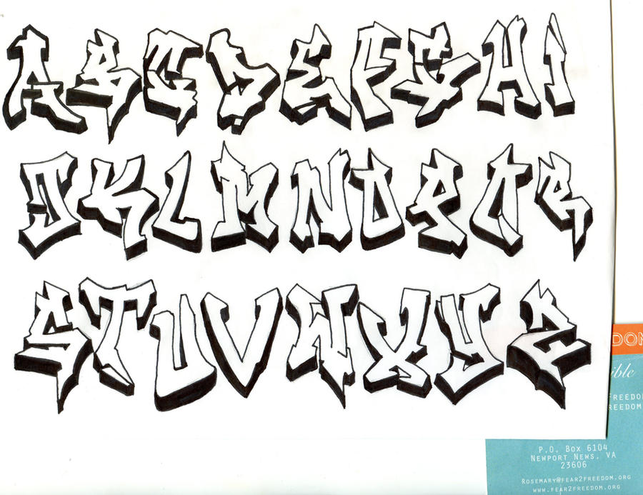 Detail Graffiti Alfabet Nomer 13