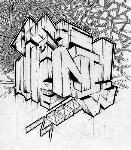 Detail Graffiti Alfabet 3d Nomer 31