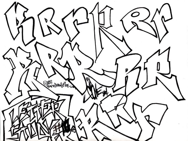 Detail Graffiti Alfabet A Nomer 25