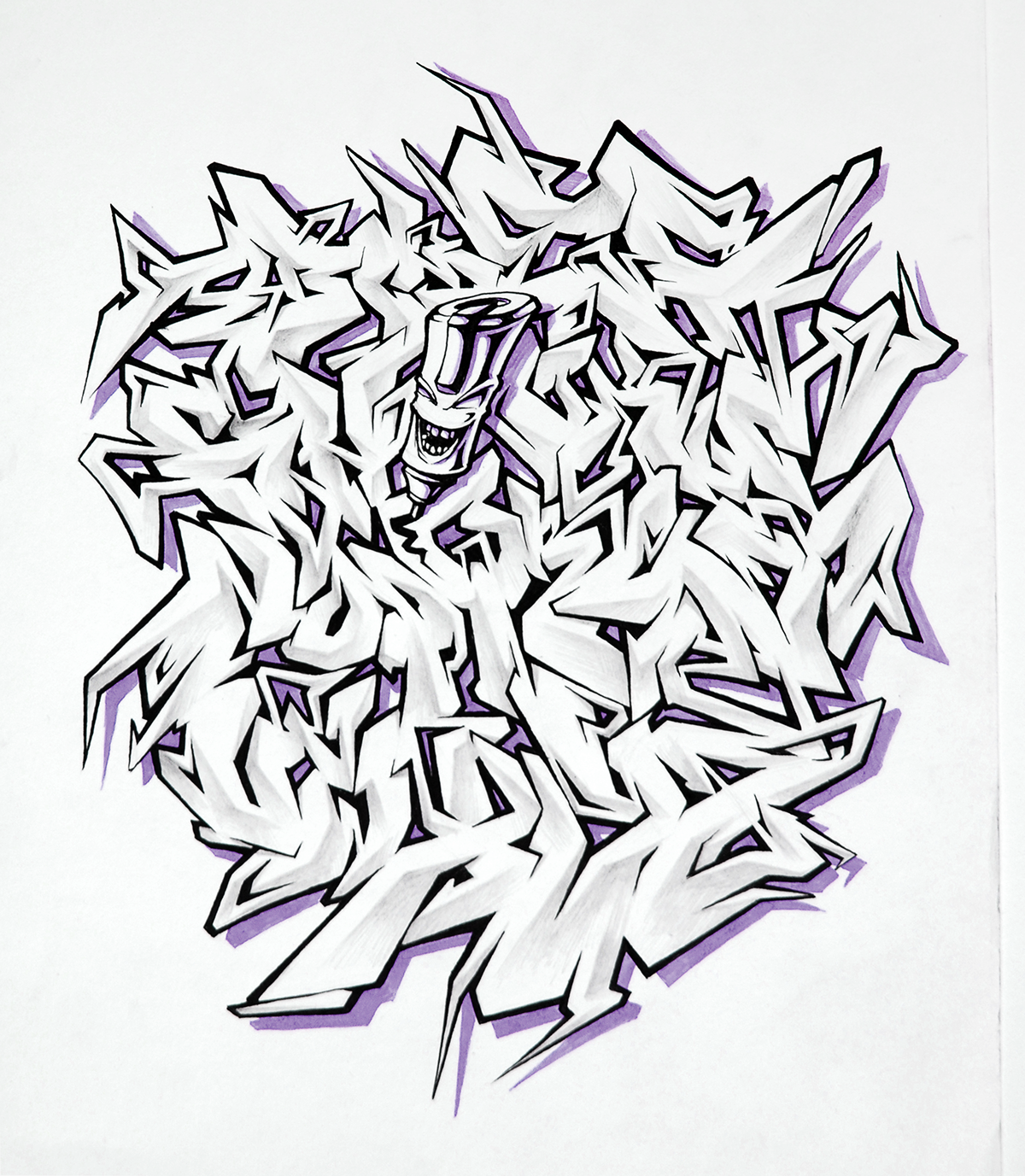 Detail Graffiti Alphabet Nomer 12