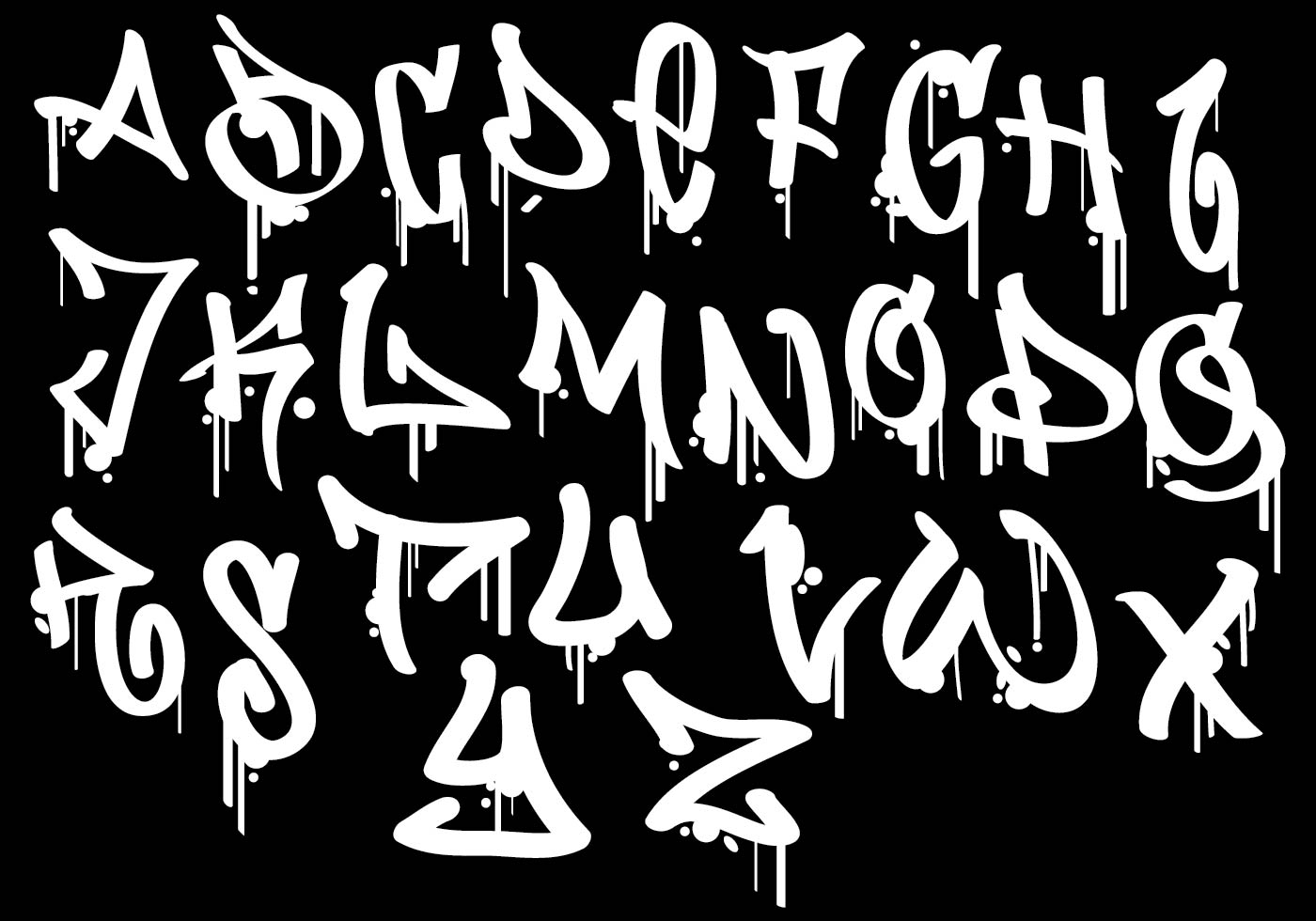 Detail Graffiti Alphabet Nomer 20
