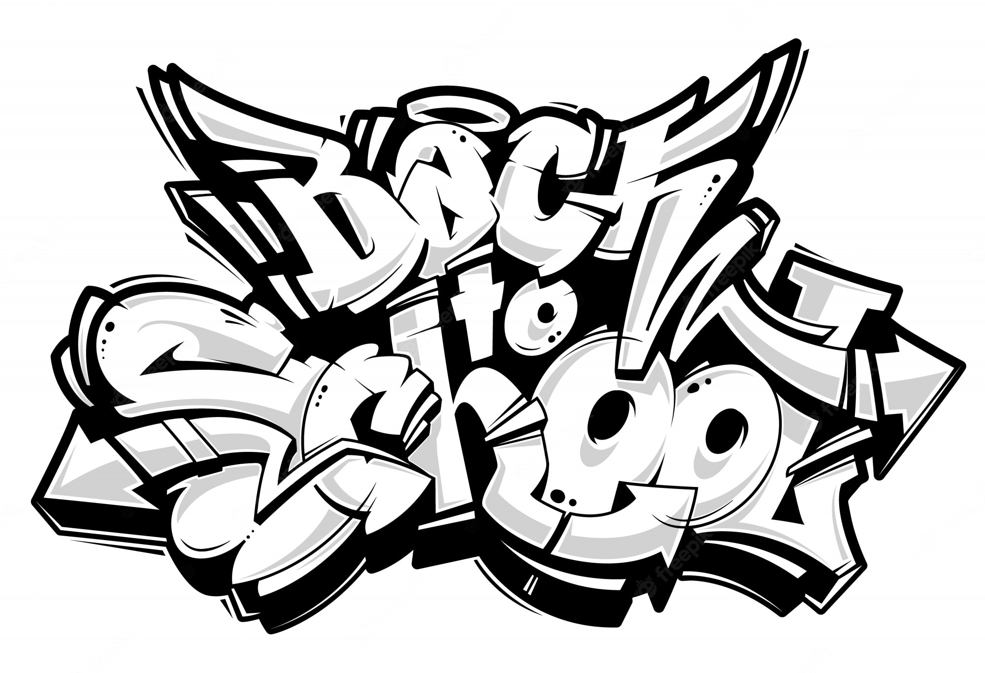 Detail Graffiti Alphabet 3d Style Nomer 14