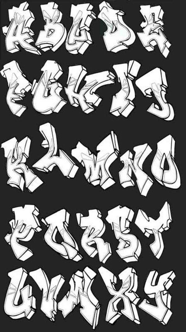 Detail Graffiti Alphabet 3d Style Nomer 4
