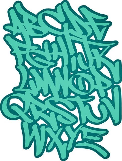 Detail Graffiti Alphabet 3d Style Nomer 29