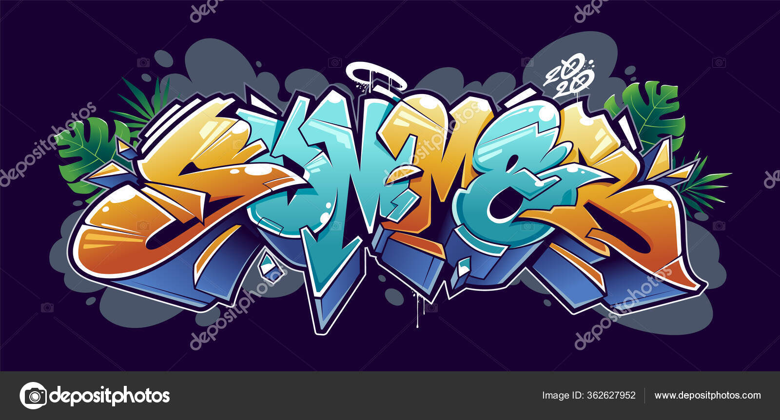 Detail Graffiti Alphabet 3d Style Nomer 35