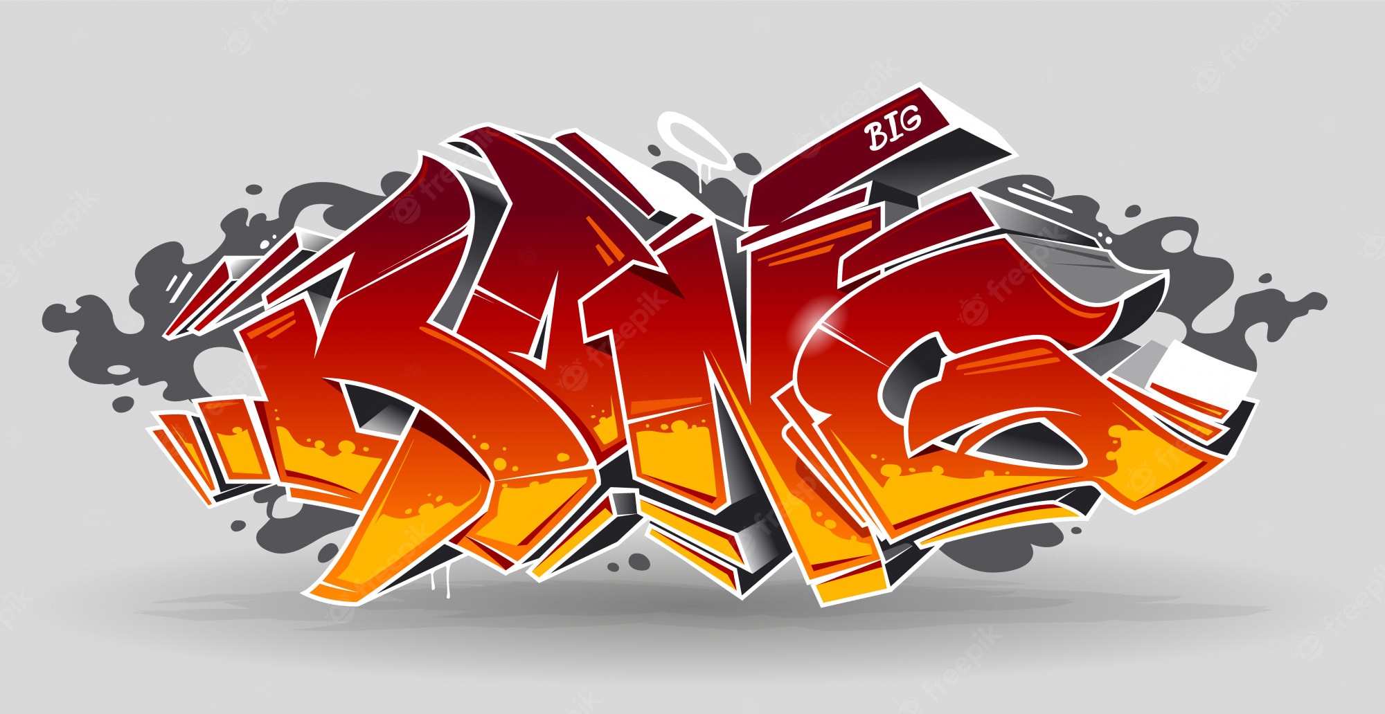 Detail Graffiti Alphabet 3d Style Nomer 36